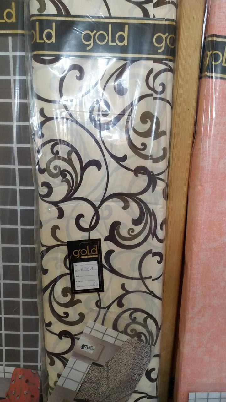 Тканина для постільної білизни Бязь "Gold" Lux "Темний Вензель" GL004