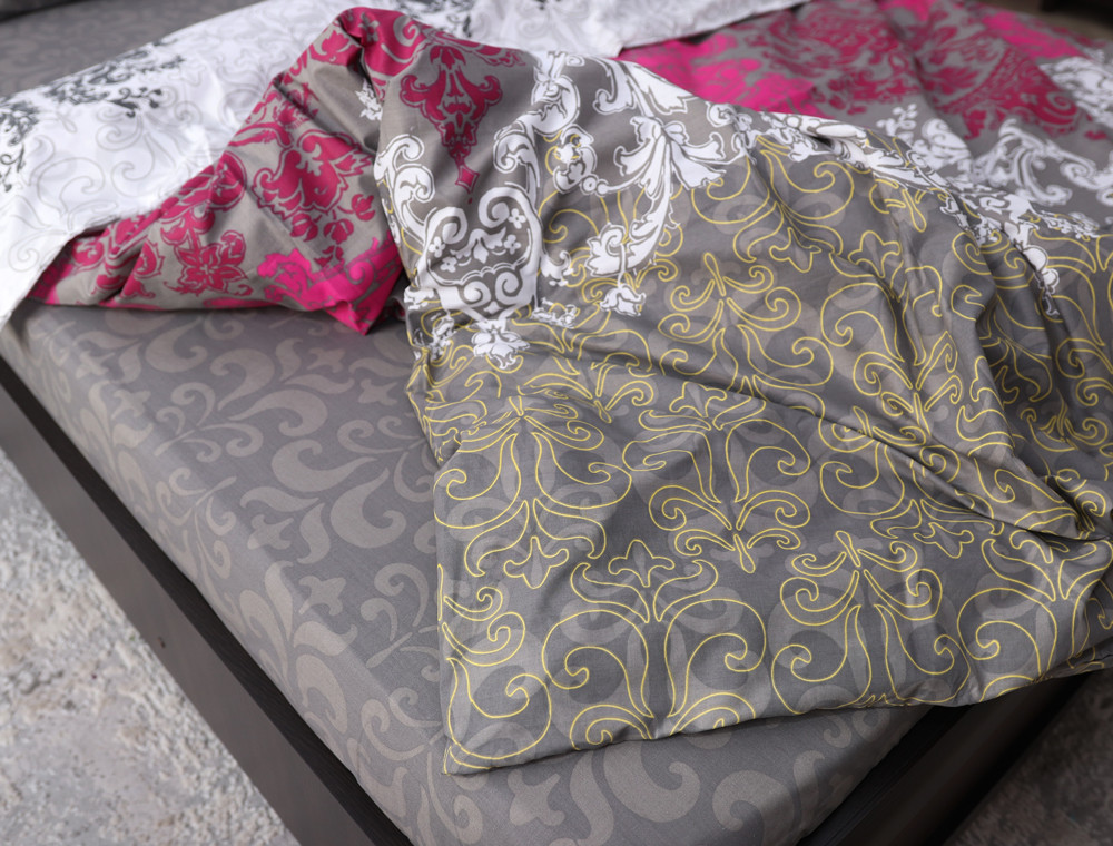 Євро-максі набір постільної білизни 200*220 із Бязі "Gold" №157052AB Черешенка™