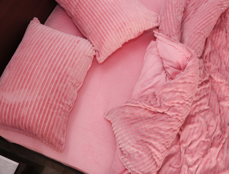 Евро-макси набор постельного белья 200*230 из Плюш Велюра №700-02 Черешенка™