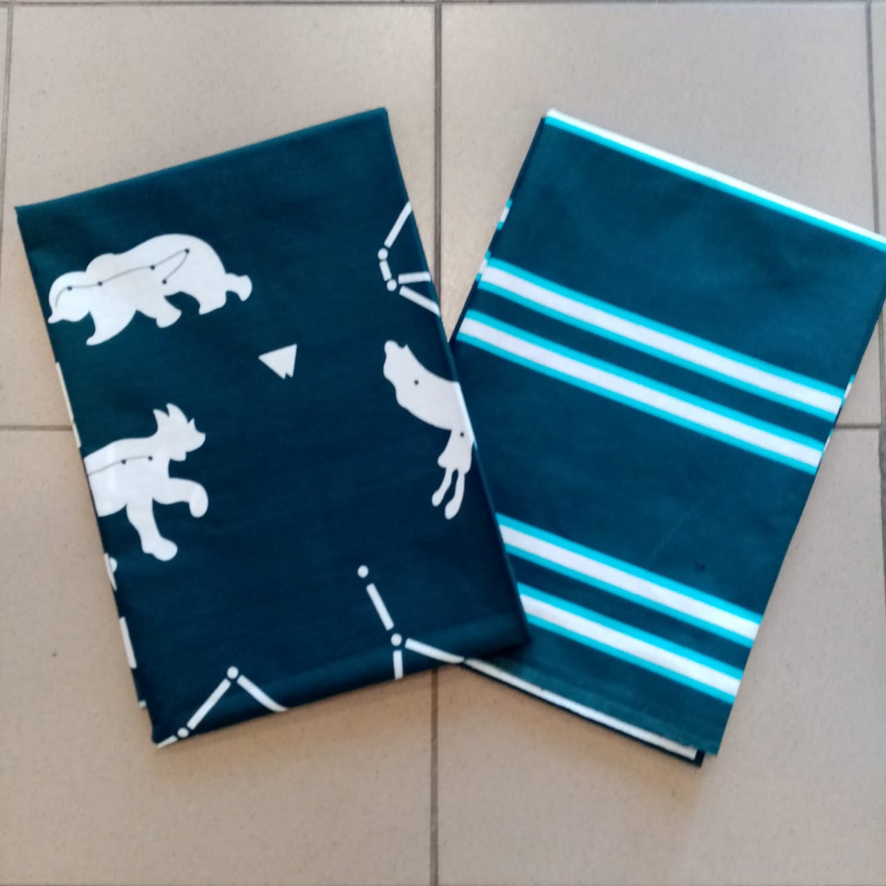 Тканина для постільної білизни Бязь "Gold" Lux "Солодкі сни. Зодіак" GL1558 (A+B) - (50м+50м)