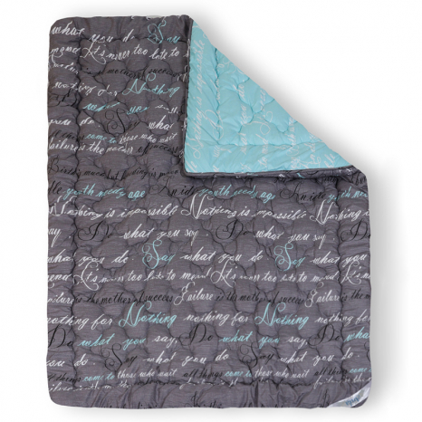 Двоспальна ковдра мікрофібра/холофайбер двостороння №40129