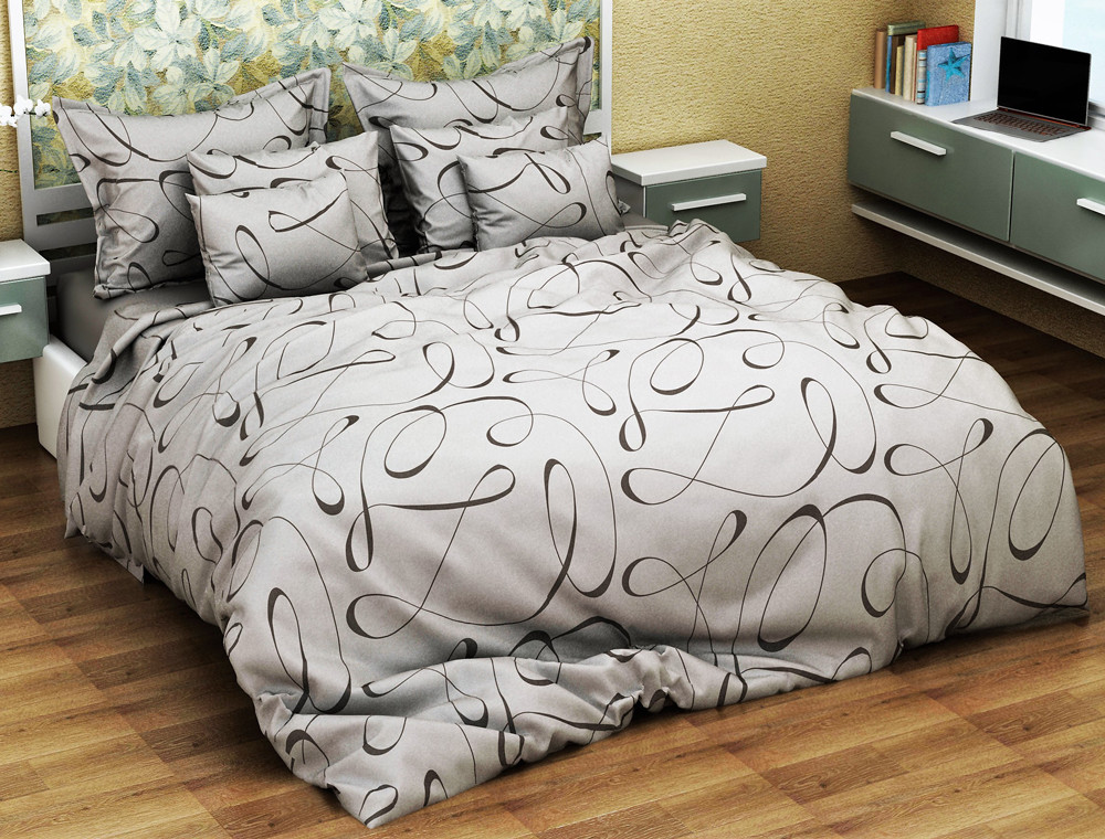 Полуторний набір постільної білизни 150*220 із Бязі "Gold" №154047 Черешенка™