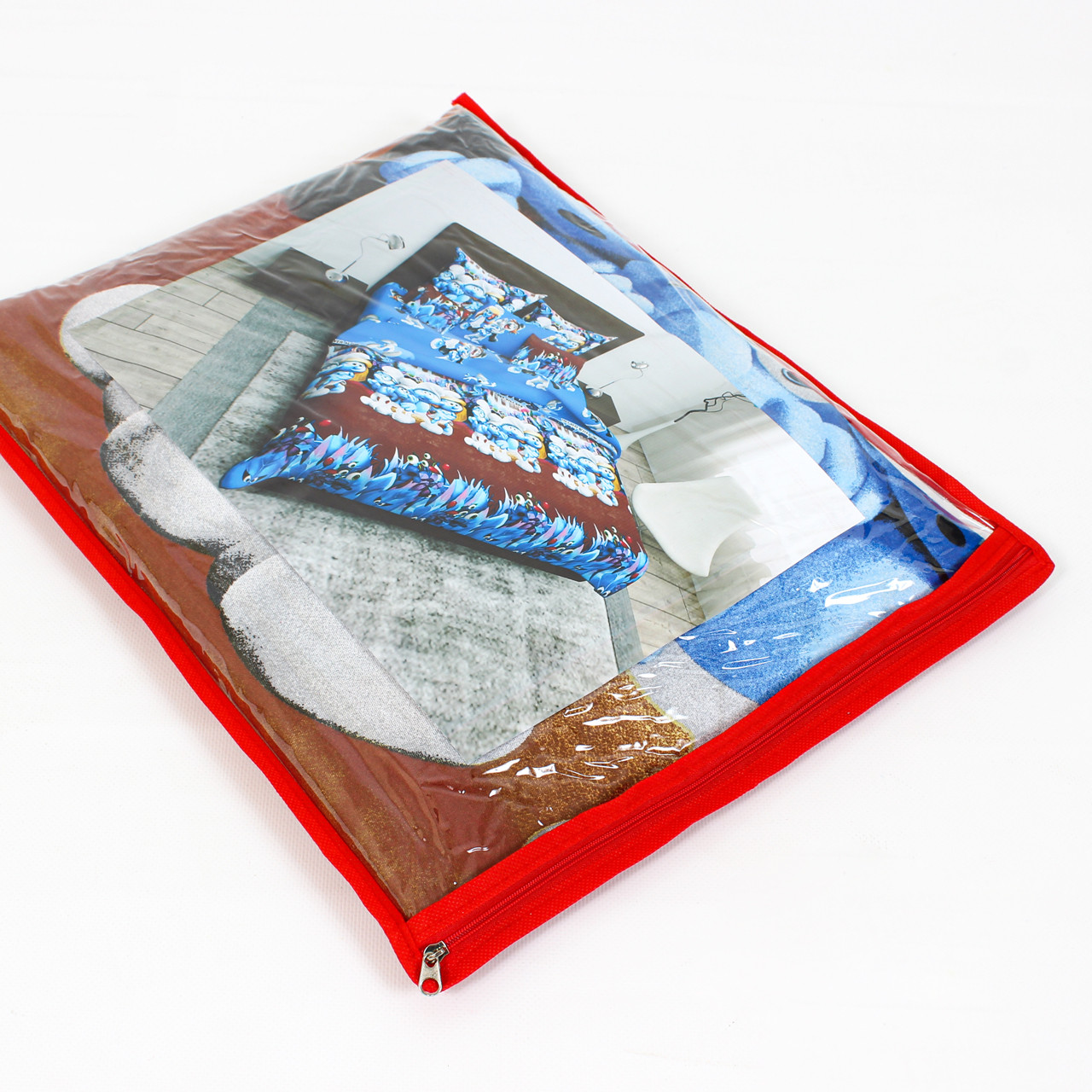 Упаковка для постельного белья (красная) - двуспальная