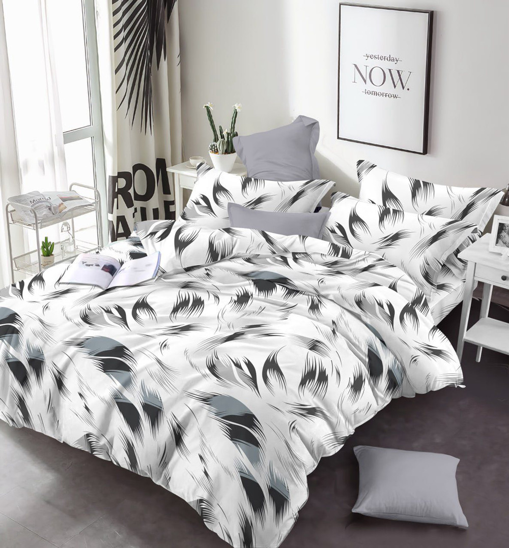 Тканина для постільної білизни Бязь "Gold" Lux GL17820grey