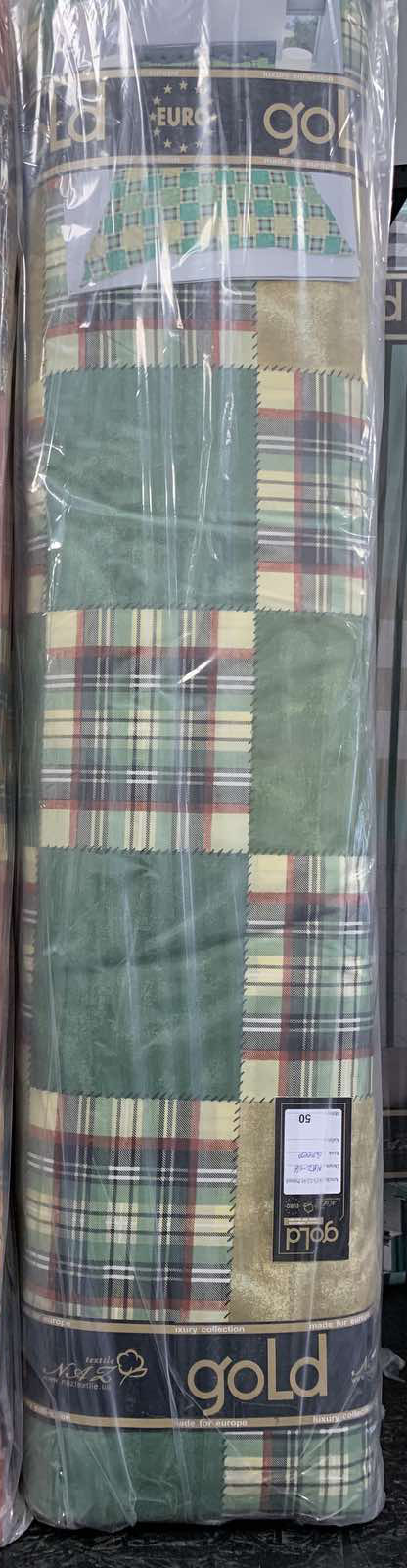 Ткань для постельного белья Бязь "Gold" Lux GL0116green