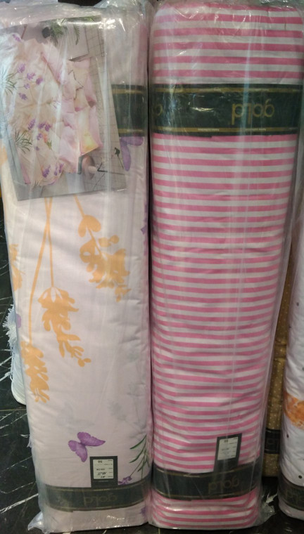 Тканина для постільної білизни Бязь "Gold" Lux "Квітка Ірис" GL4040 (A+B) - (50м+50м)