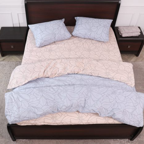 Двоспальний набір постільної білизни 180*220 із Бязі "Gold" №15103АВ Черешенка™