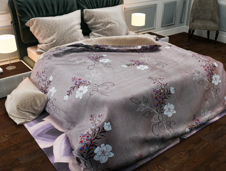 Полуторний набір постільної білизни 150*220 із Бязі "Gold" №151457AB Черешенка™