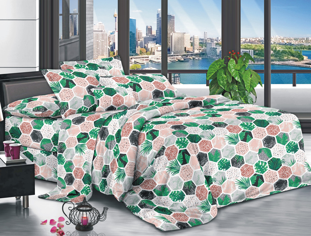 Полуторний набір постільної білизни 150*220 із полікотону №207836 Черешенька™