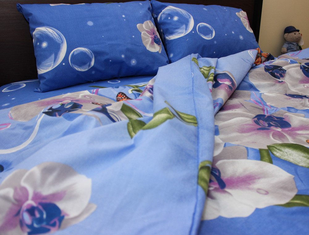 Семейный набор хлопкового постельного белья из Бязи "Gold" №154071 Черешенка™