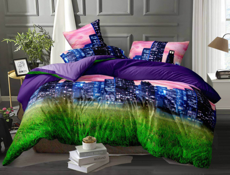 Двоспальний набір постільної білизни 180*220 із Ранфорсу №183128 Черешенка™