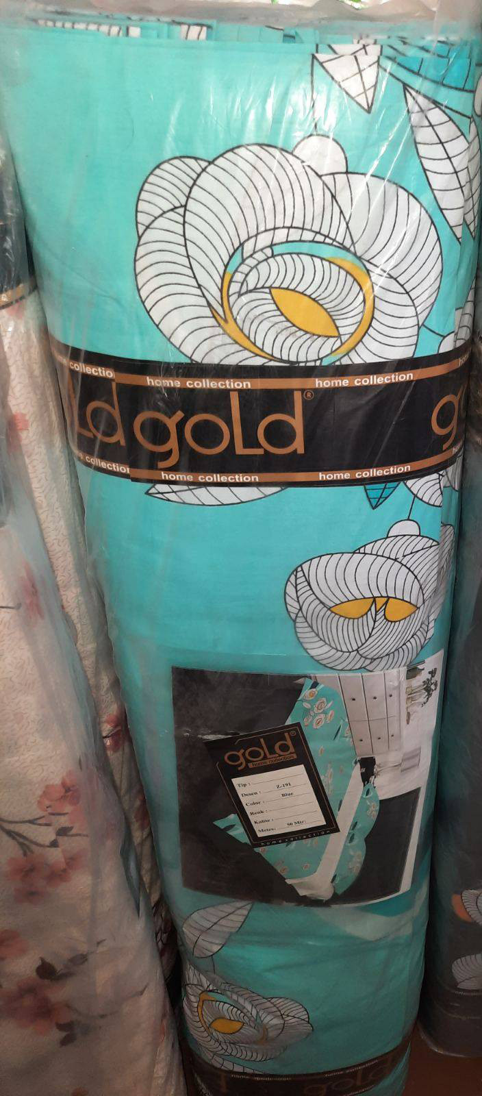 Тканина для постільної білизни Бязь "Gold" Lux GL3702blue