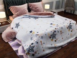 Полуторний набір постільної білизни 150*220 із Бязі "Gold" №151382AB Черешенка™