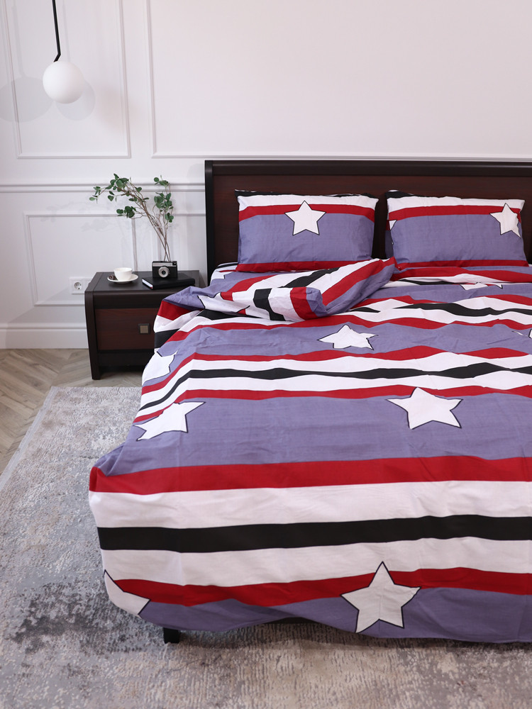 Семейный набор хлопкового постельного белья из Бязи "Gold" №151252 Черешенка™