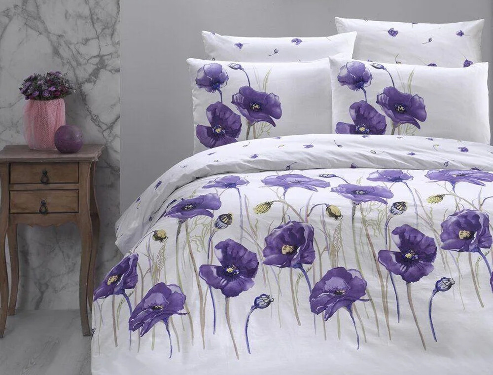 Полуторный набор постельного белья 160*220 из Ранфорса Bozca Lila First Choice™