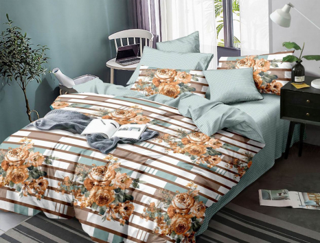 Ткань для постельного белья Бязь "Gold" Lux GL1762 (A+B) - (50м+50м)