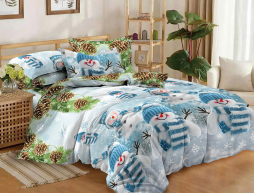 Двоспальний набір постільної білизни 180*220 із Бязі "Gold" №1513056 Черешенка™