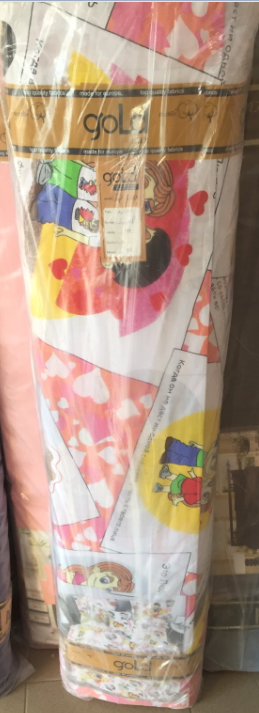 Тканина для постільної білизни Бязь "Gold" Lux дитяча "Любов – це" GLB4024