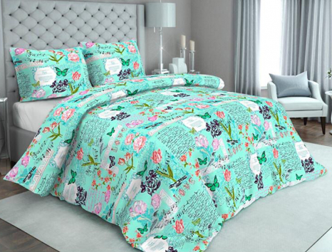 Тканина для постільної білизни Бязь "Gold" Lux "Любовний лист" GL135