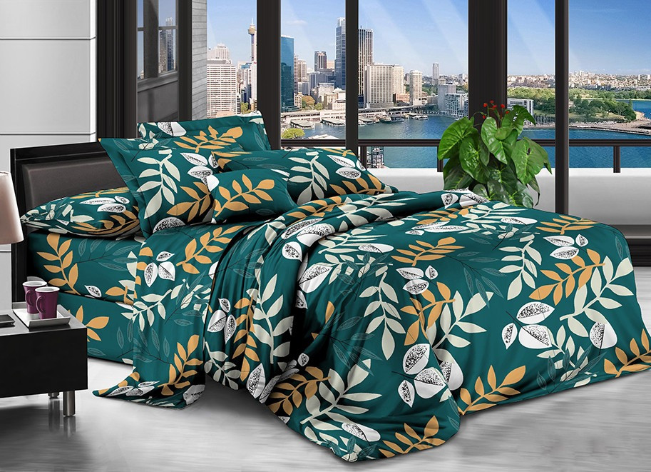 Євро набір постільної білизни 200*220 із полікотону №206093 Черешенька™