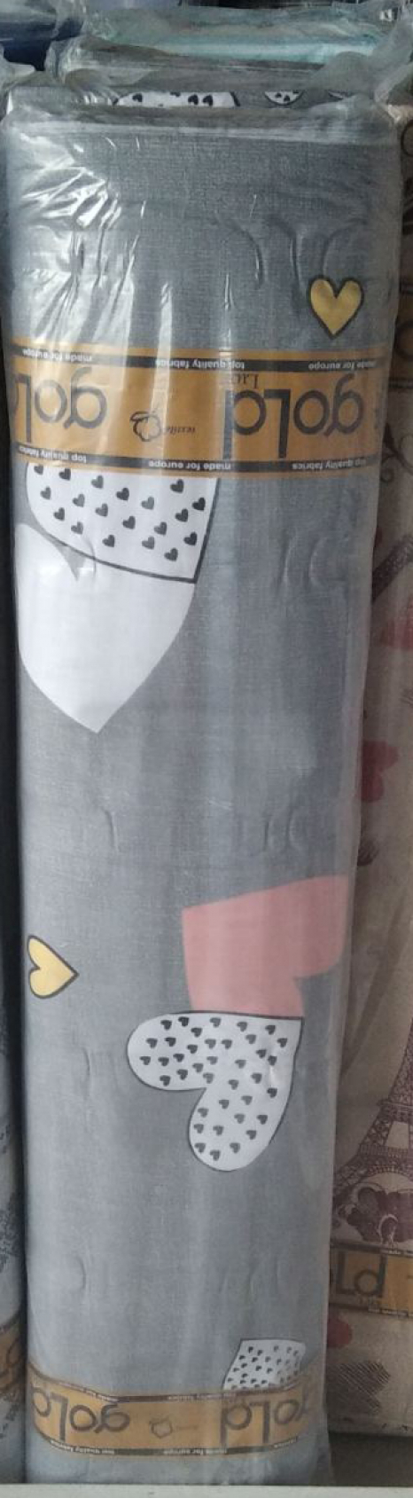 Ткань для постельного белья Бязь "Gold" Lux GL3689grey