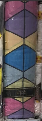 Тканина для постільної білизни Бязь "Gold" Lux "Ромб (геометричний принт, яскравий)" GL4044.