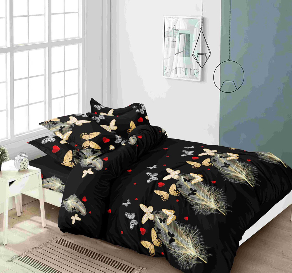 Євро набір постільної білизни 200*220 із полікотону №201003 Черешенька™