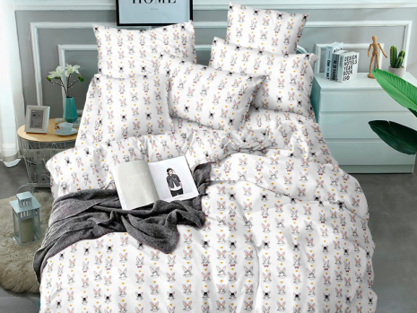 Ткань для постельного белья Бязь "Gold" Lux детская GLA154WHITE