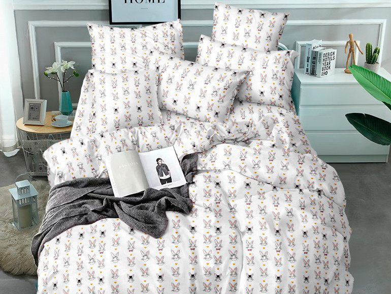 Ткань для постельного белья Бязь "Gold" Lux детская GLA154WHITE