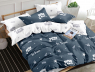 Семейный набор хлопкового постельного белья из Сатина №1092AB Черешенка™