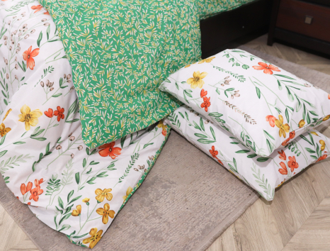 Євро-максі набір постільної білизни 200*220 із Бязі "Gold" №159114AB Черешенка™