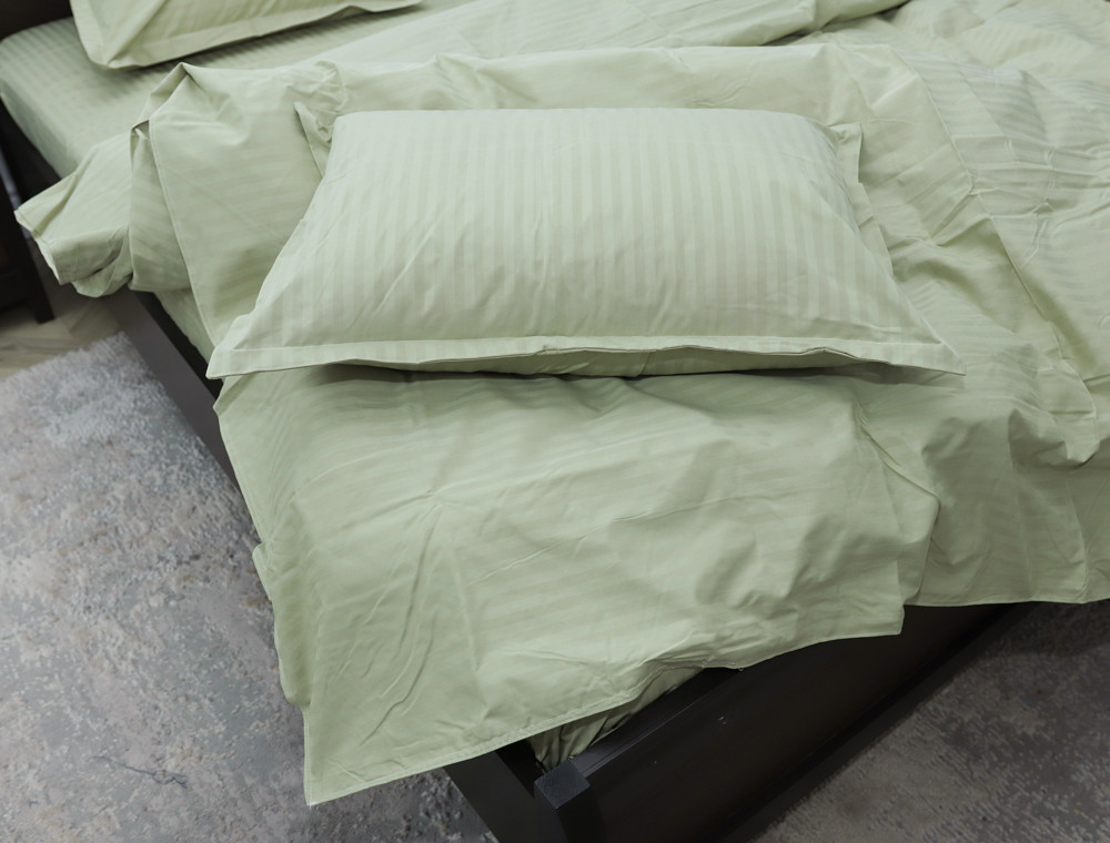 Евро макси набор постельного белья 200*230 из Страйп Сатина D-17