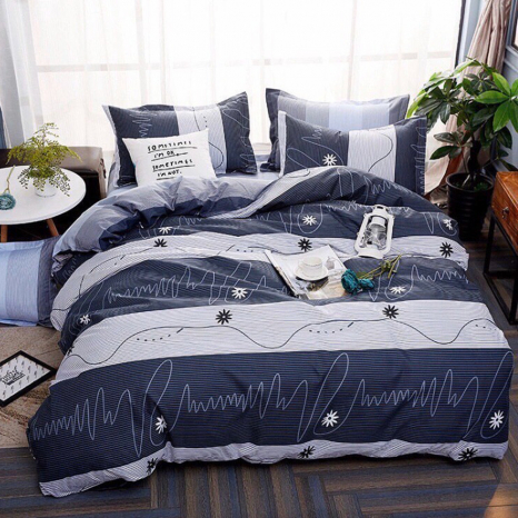 Тканина для постільної білизни Бязь "Gold" Lux "Чому ні" GL1304A