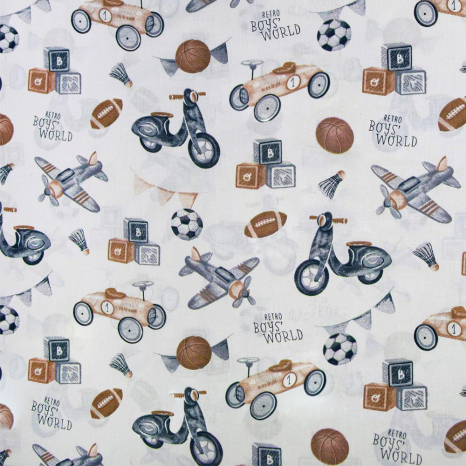 Ткань для постельного белья Бязь "Gold" Lux детская GLB4706