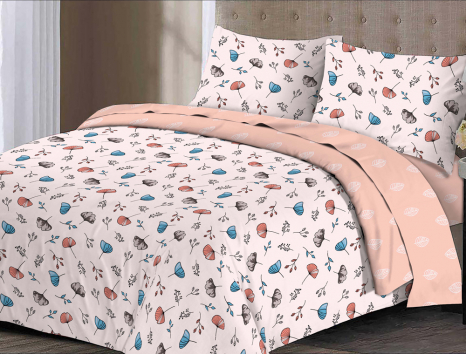 Ткань для постельного белья Бязь "Gold" Lux "Осеннее дыхание" GL1417 (A+B) - (50м+50м)