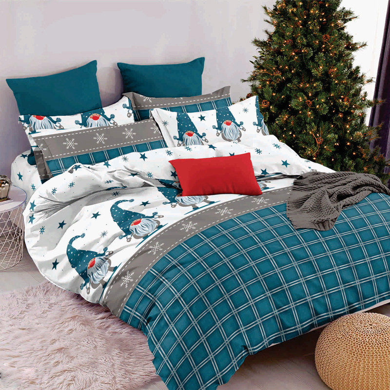 Тканина для постільної білизни Бязь "Gold" Lux GL11220blue