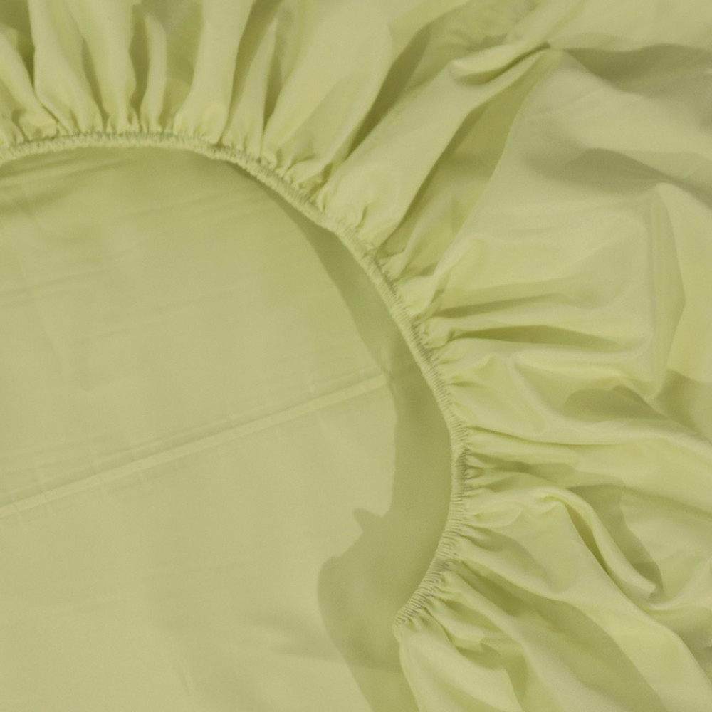 Простынь на резинке (120*200*25) салатового цвета №2525