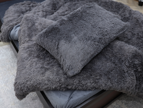 Евро-макси набор постельного белья 200*230 Плюш Травка №EL-06 Черешенка™