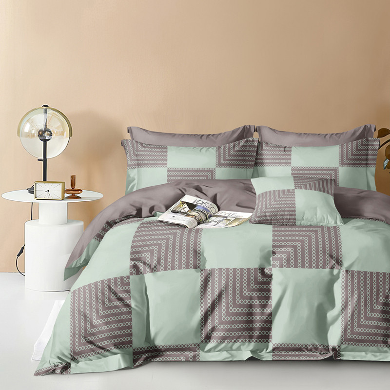 Двоспальний набір постільної білизни 180*220 із Сатину №44325 Черешенка™