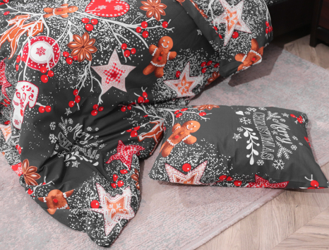 Двоспальний набір постільної білизни 180*220 із Бязі "Gold" №157972 Черешенка™