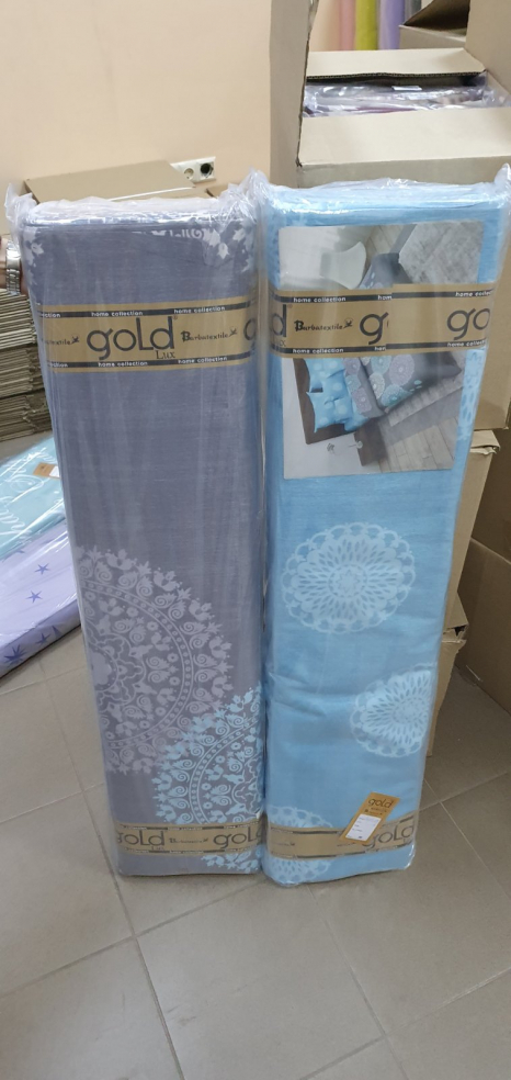 Тканина для постільної білизни Бязь "Gold" Lux "Мереживний орнамент" GL4289 (A+B) - (50м+50м)