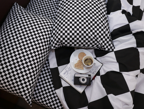 Полуторний набір постільної білизни 150*220 із Бязі "Gold" №151522AB Черешенка™