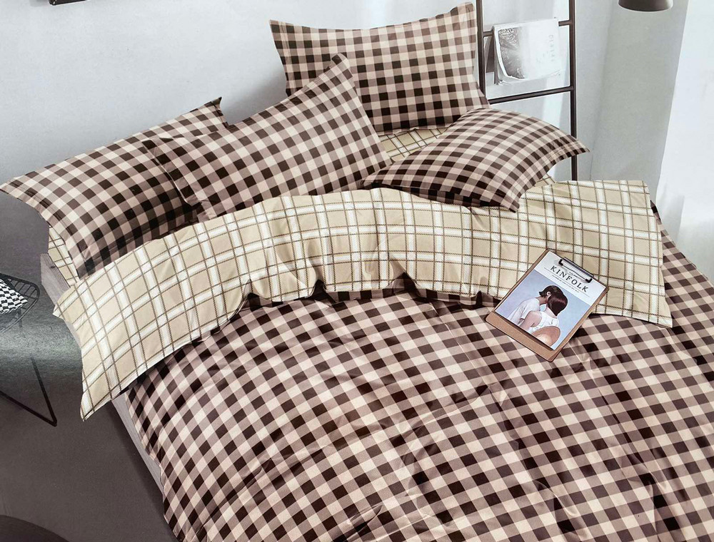 Евро макси набор постельного белья 200*220 из Сатина №060AB Черешенка™