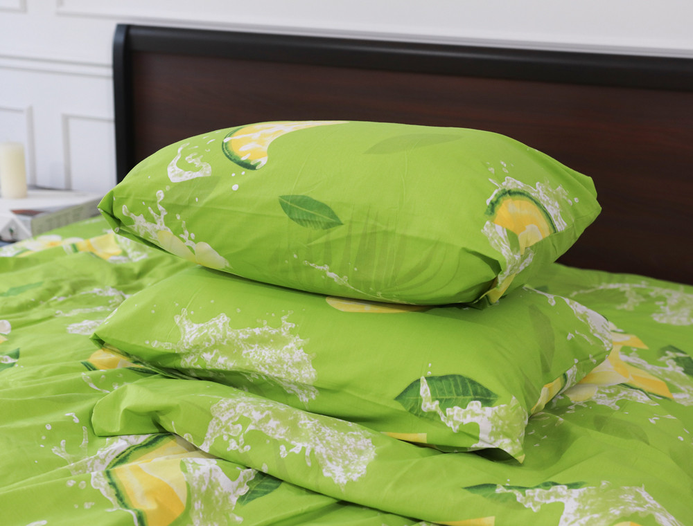 Полуторний набір постільної білизни 150*220 із Бязі "Gold" №151758 Черешенька™