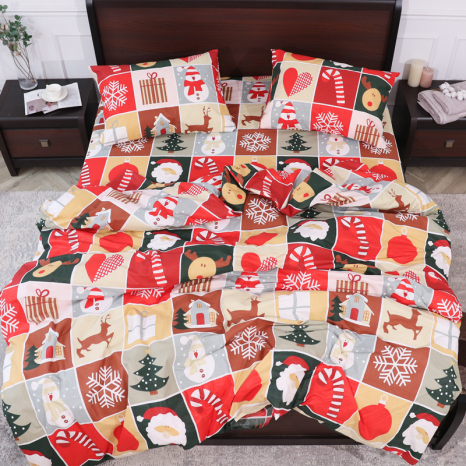 Двоспальний набір постільної білизни 180*220 із Бязі "Gold" №153478 Черешенка™