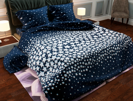 Євро-максі набір постільної білизни 200*220 із Бязі "Gold" №157313AB Черешенка™