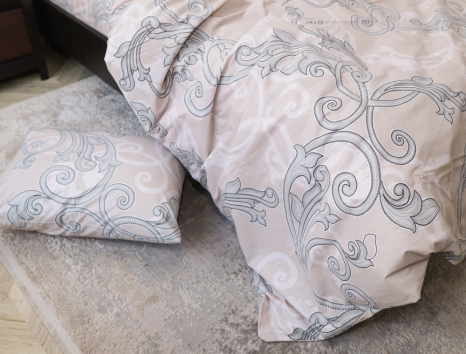 Полуторний набір постільної білизни 150*220 із Бязі "Gold" №157135 Черешенка™