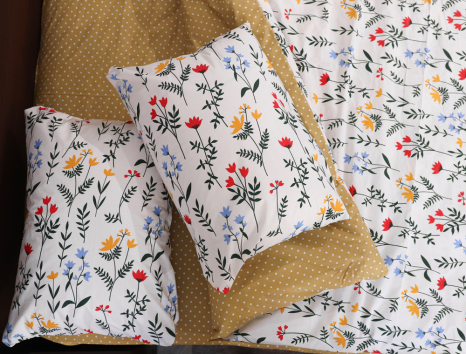 Евро макси набор постельного белья 200*220 из Бязи "Gold" №151502AB Черешенка™