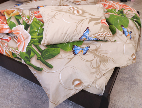 Євро-максі набір постільної білизни 200*220 із Бязі "Gold" №156935 Черешенка™