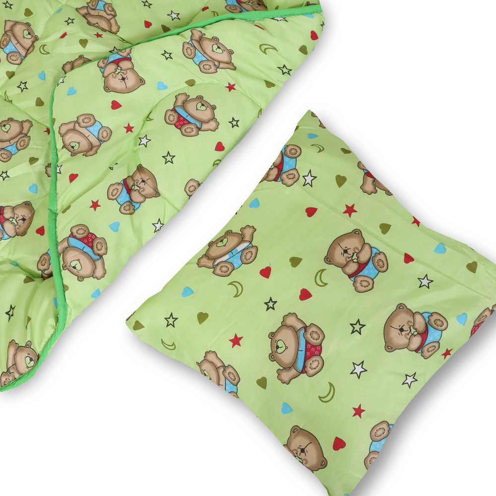 Комплект дитяча ковдра 105x135 + подушка 50x50 №2124